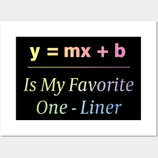 Math Pun One-Liner Posters and Art